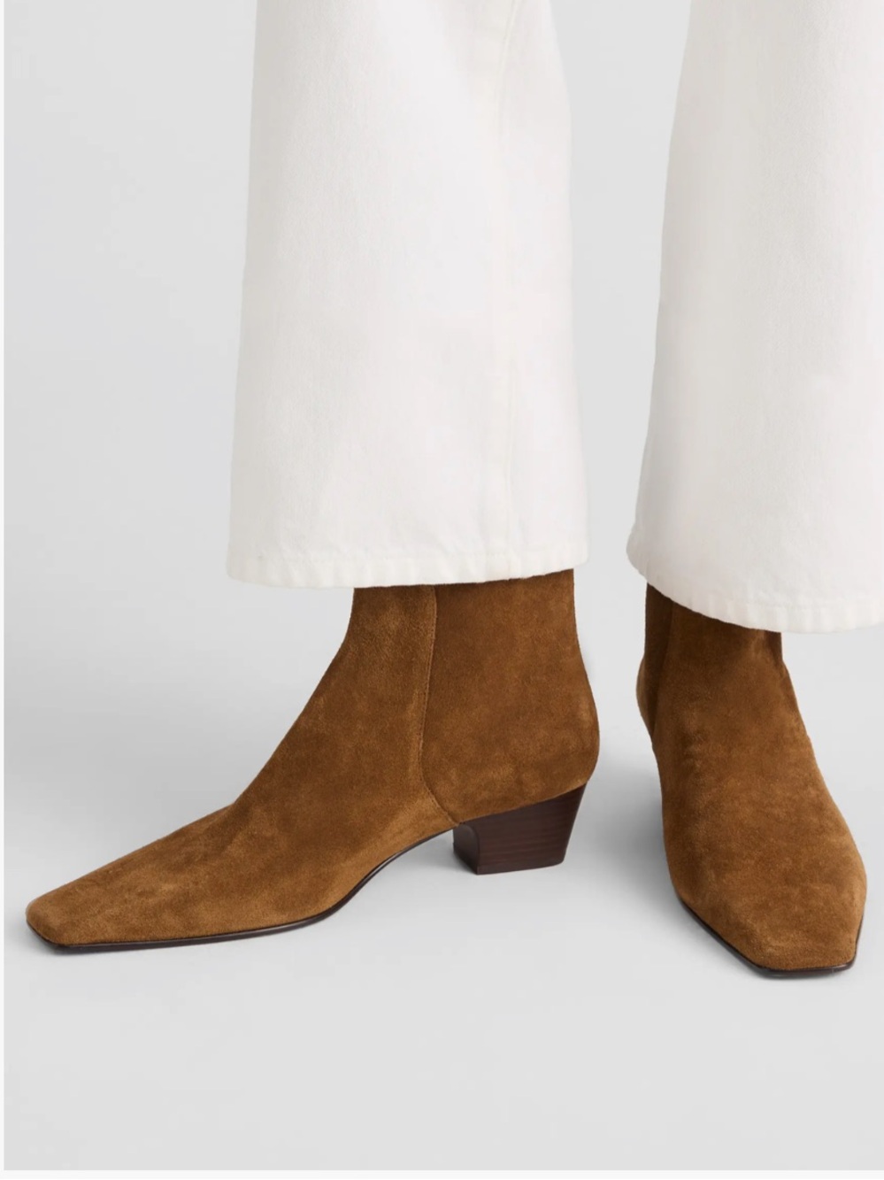 NEW Madewell The Lexie Warm Chestnut Suede Boot Size 6.5